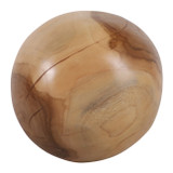 EV23432-01#11" Harvey Small Carved Wood Teak Mushroom