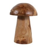 EV23432-02#14" Harvey Large Carved Wood Teak Mushroom