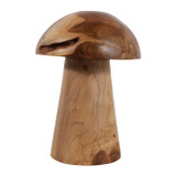 EV23432-02#14" Harvey Large Carved Wood Teak Mushroom