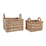 EV23437#S/2 14/16" Yuni Banana Leaf Baskets