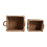 EV23437#S/2 14/16" Yuni Banana Leaf Baskets