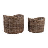 EV23441#S/2 14/16' Peleda Rattan Baskets