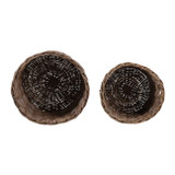 EV23441#S/2 14/16' Peleda Rattan Baskets