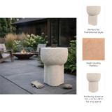 EV23451#18" Modessa Accent Table Terracotta Garden Stool