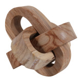 EV23459#7" Culvor Carved Teak Knot Decor Object