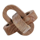 EV23459#7" Culvor Carved Teak Knot Decor Object