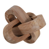 EV23459#7" Culvor Carved Teak Knot Decor Object