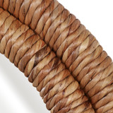 EV23462#37" Ula Banana Leaf Woven Wall Mirror