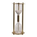 EV23494-02#18" Lillet Gold Metal Hourglass Sandtimer With Whi