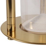 EV23494-02#18" Lillet Gold Metal Hourglass Sandtimer With Whi