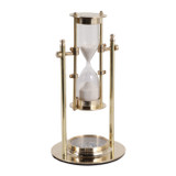 EV23497#8" Quill Gold Metal Hourglass Sandtimer