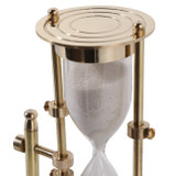 EV23497#8" Quill Gold Metal Hourglass Sandtimer