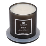 EV80586-01#5" 6oz Noir Oud And Tobacco Glass Cloche Candle