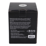 EV80586-02#5" 6oz Blanc Saffron & Suede Glass Cloche Candle 