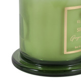EV80586-04#5" 6oz Serene Ginger & Tambour Glass Cloche Candle