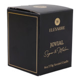 EV80586-05#5" 6oz Jovial Sugar & Melon Glass Cloche Candle 