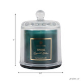 EV80586-05#5" 6oz Jovial Sugar & Melon Glass Cloche Candle 