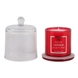 EV80586-06#5" 6oz Cashmere Vanilla & Musk Glass Cloche Candle