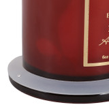 EV80586-08#5" 6oz Hazel Amber & Oak Glass Cloche Candle 