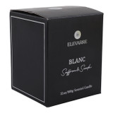 EV80587-02#7" 31oz Blanc Saffron & Suede Glass Candle Wood