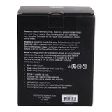 EV80587-02#7" 31oz Blanc Saffron & Suede Glass Candle Wood