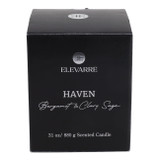 EV80587-03#7" 31oz Haven Bergamont & Clary Sage Glass Candle