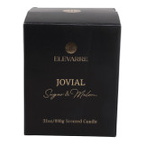 EV80587-05#7" 31oz Jovial Sugar & Melon Glass Candle Wood