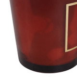 EV80587-08#7" 31oz Hazel Amber & Oak Glass Candle Wood