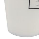 EV80588-03#12" 128oz Blanc Saffron & Suede Glass Candle Wood 