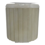 EV80591-01#4" 8oz Blanc Saffron & Suede Wht Marble Candle