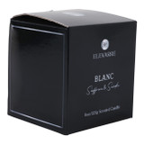 EV80591-01#4" 8oz Blanc Saffron & Suede Wht Marble Candle