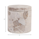 EV80592-01#5" 9oz Haven Bergamont & Clary Sage Marble Candle