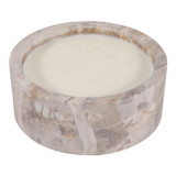 EV80592-02#4" 30oz Haven Bergamont & Clary Sage Marble Candle