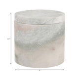 EV80592-03#4" 9oz Cashmere Vanilla & Musk Marble Stone Candle