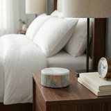 EV80592-04#4" 30oz Cashmere Vanilla & Musk Marb Stone Candle