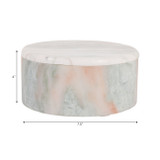 EV80592-04#4" 30oz Cashmere Vanilla & Musk Marb Stone Candle