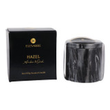 EV80592-05#4" 9oz Small Hazel Amber & Oak Marble Stone Candle