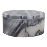 EV80592-06#4" 30oz  Large Hazel Amber & Oak Marble Stone Cand