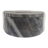 EV80592-06#4" 30oz  Large Hazel Amber & Oak Marble Stone Cand