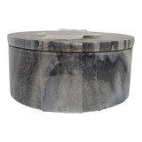 EV80592-06#4" 30oz  Large Hazel Amber & Oak Marble Stone Cand