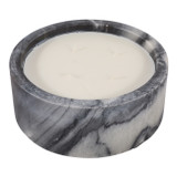 EV80592-06#4" 30oz  Large Hazel Amber & Oak Marble Stone Cand