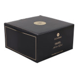 EV80592-06#4" 30oz  Large Hazel Amber & Oak Marble Stone Cand