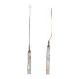 EV23515-02#S/2 13" Sebring Mother Of Pearl Cake Utensil Set I