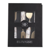 EV23518#S/4 4" Sebring Mother Of Pearl Cheese Knife Set 