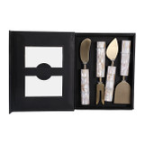 EV23518#S/4 4" Sebring Mother Of Pearl Cheese Knife Set 