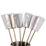 EV23519#S/6 6" Sebring Mother Of Pearl Pick Set 