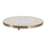 EV23520#14" Sebring Mother Of Pearl And Marble Tray