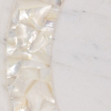 EV23520#14" Sebring Mother Of Pearl And Marble Tray