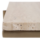 EV23524#15x15" Sheffield Travertine Tray