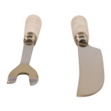 EV23525-02#S/2 13" Sheffield Travertine Carving Utensil Set 